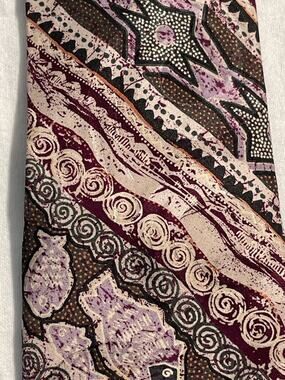 Men's Purple Patterned Silk Tie